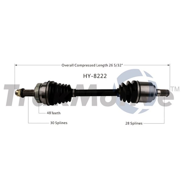 Surtrack Axle Cv Axle Shaft, Hy-8222 HY-8222 - main